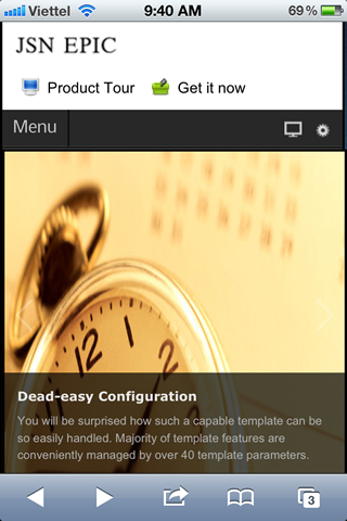 Mobile layout overview
